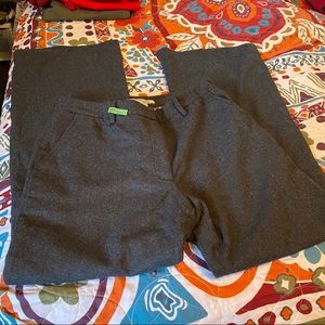 Ellen Tracy wool wide-leg pants in grey